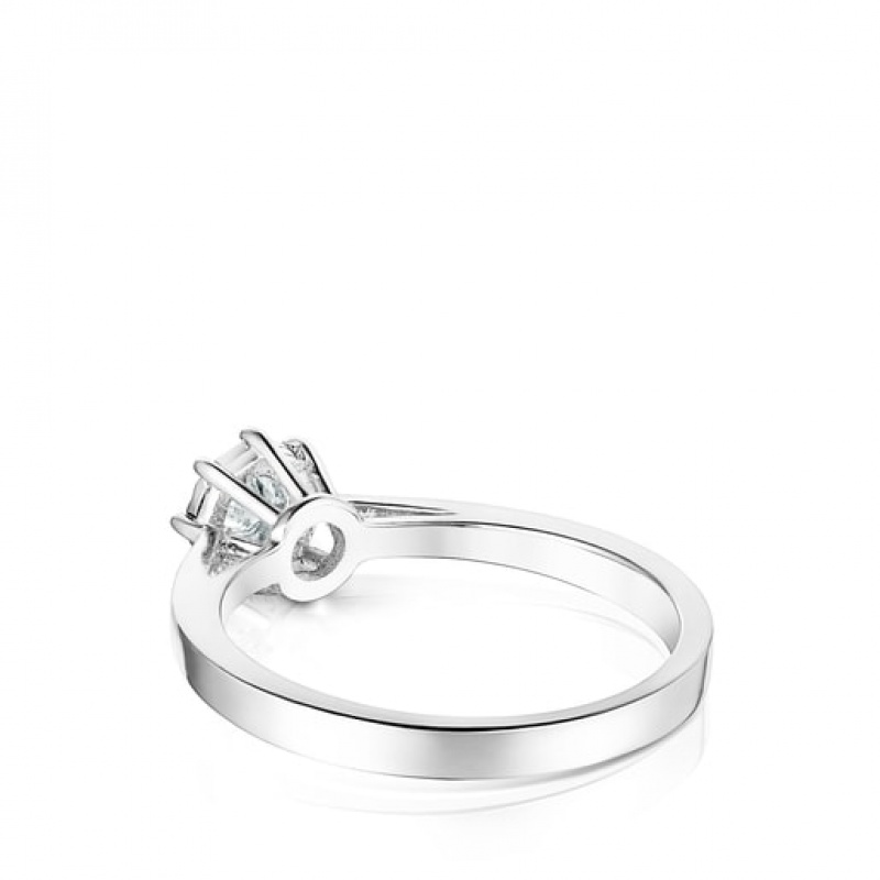 Tous Medium Diamond Rosette Les Classiques Ring Silber | Österreich-VYUCKZ583