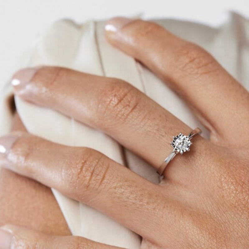 Tous Medium Diamond Rosette Les Classiques Ring Silber | Österreich-VYUCKZ583