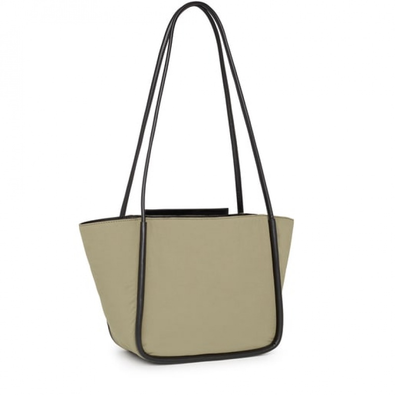Tous Medium Empire Baumwoll Tragetasche Khaki | Österreich-DANQSG971