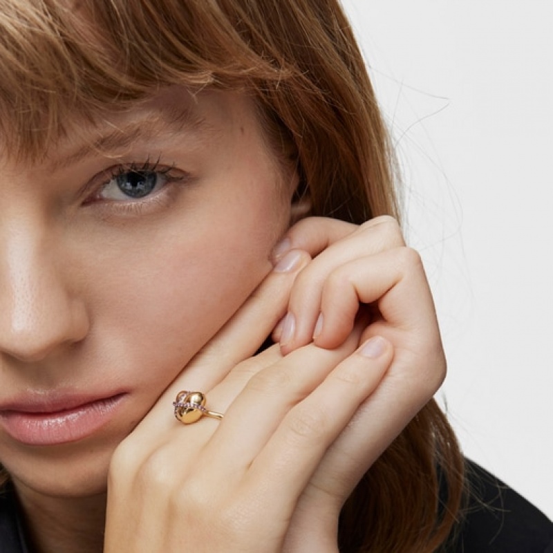 Tous Medium Heart With Rhodolite Lligat Ring Gold | Österreich-NBAOVQ146
