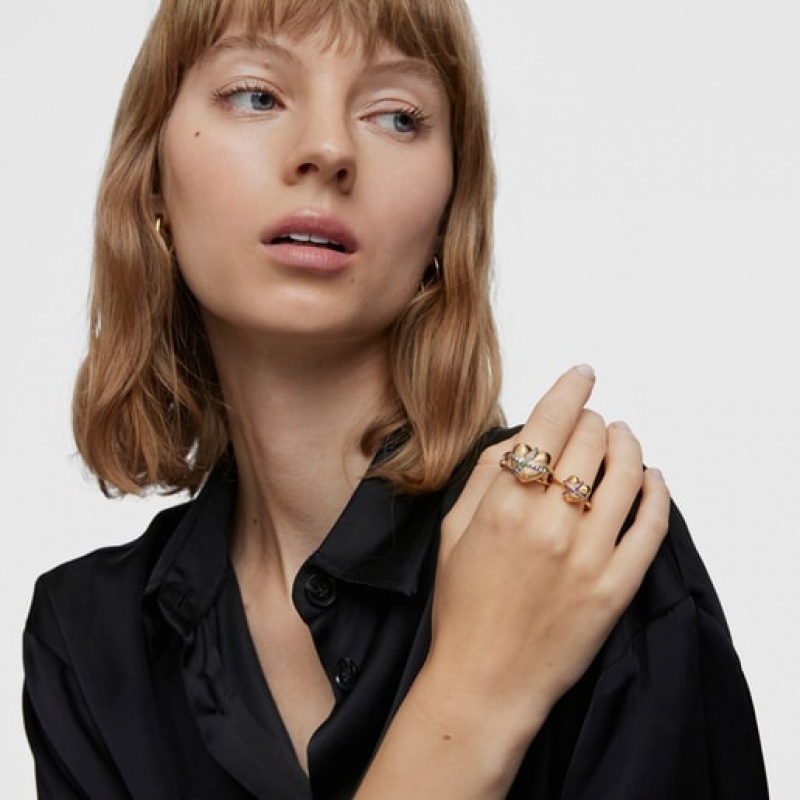 Tous Medium Heart With Rhodolite Lligat Ring Gold | Österreich-NBAOVQ146