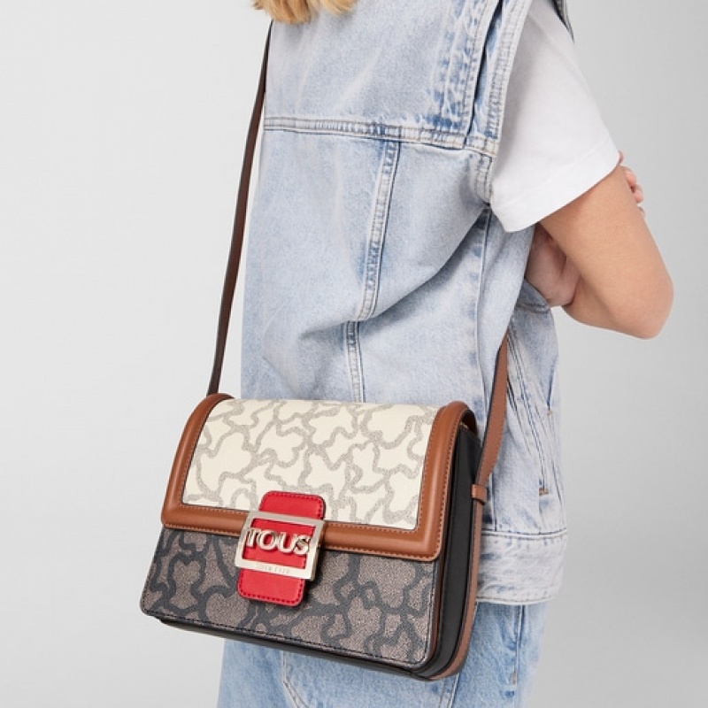 Tous Medium Kaos Icon Schultertasche Rot | Österreich-JBLDQT159