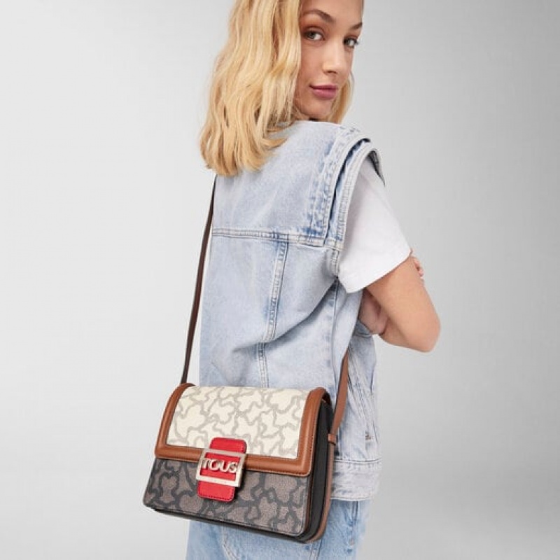 Tous Medium Kaos Icon Schultertasche Rot | Österreich-JBLDQT159