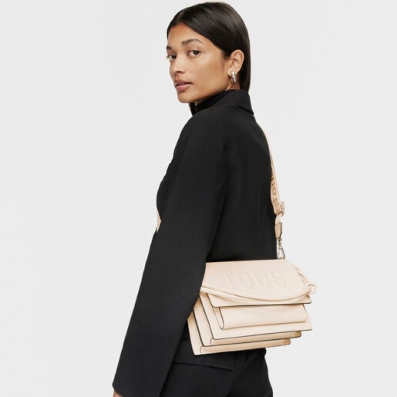 Tous Medium La Rue New Audree Umhängetasche Beige | Österreich-ICGHMB937