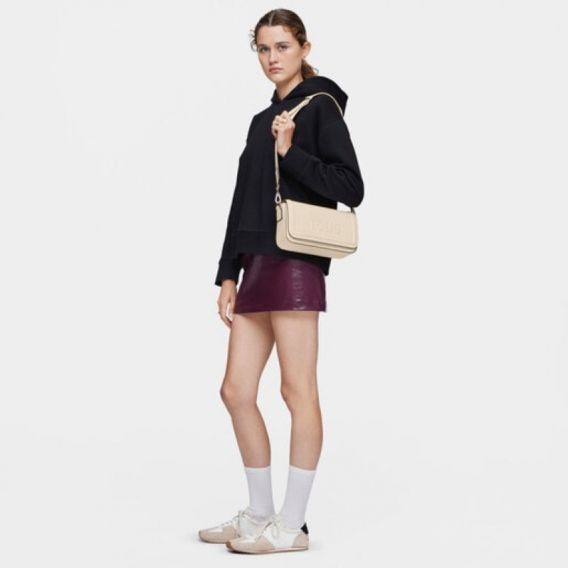 Tous Medium La Rue New Umhängetasche Beige | Österreich-AQRNBT732