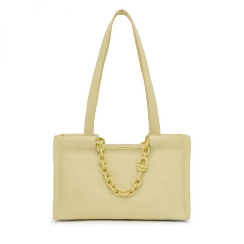 Tous Medium Leder Manifesto Handtasche Olivgrün Grün | Österreich-NFBQWM260