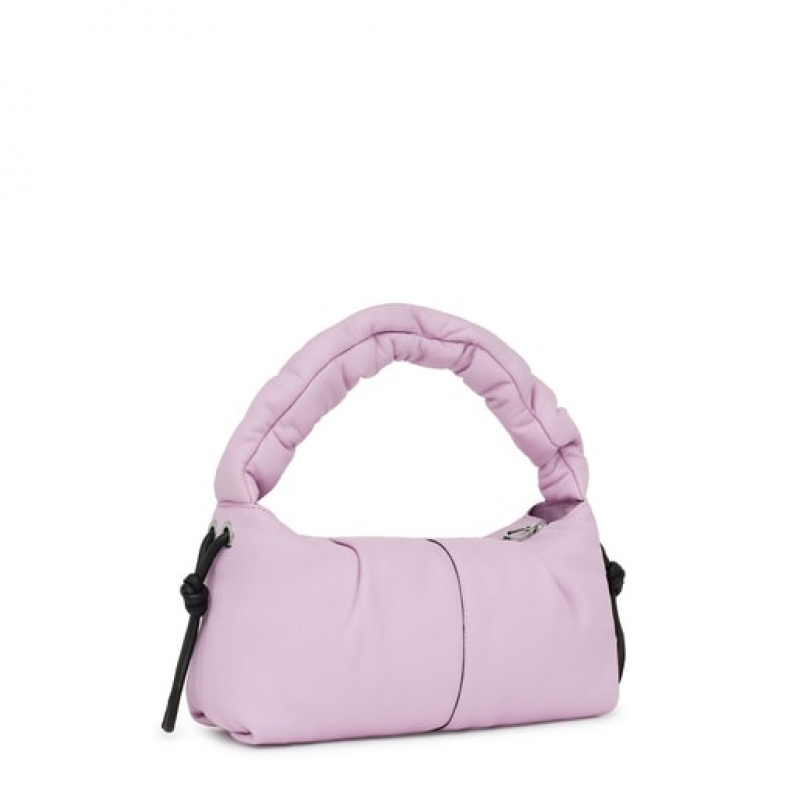 Tous Medium Leder Soft One Schultertasche Lila | Österreich-GRDIFT485