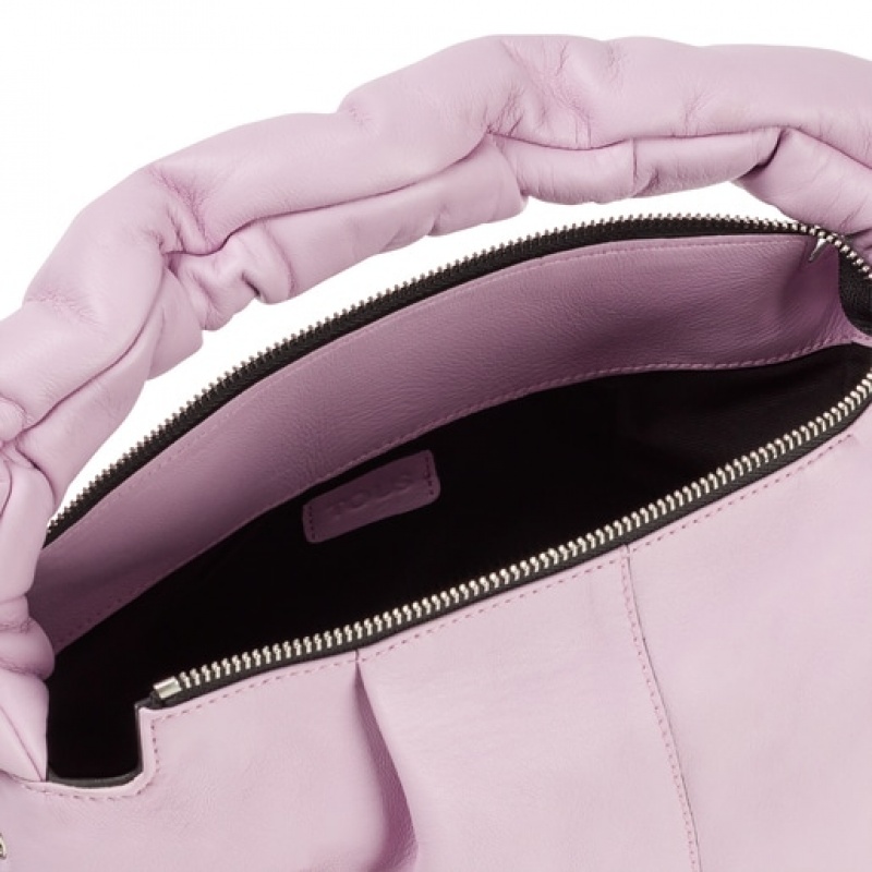 Tous Medium Leder Soft One Schultertasche Lila | Österreich-GRDIFT485