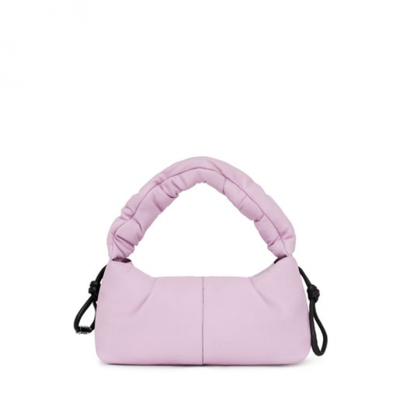 Tous Medium Leder Soft One Schultertasche Lila | Österreich-GRDIFT485