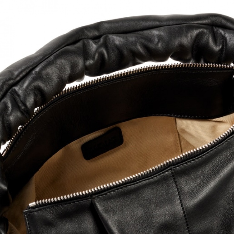 Tous Medium Leder Soft One Schultertasche Schwarz | Österreich-BFYONW986