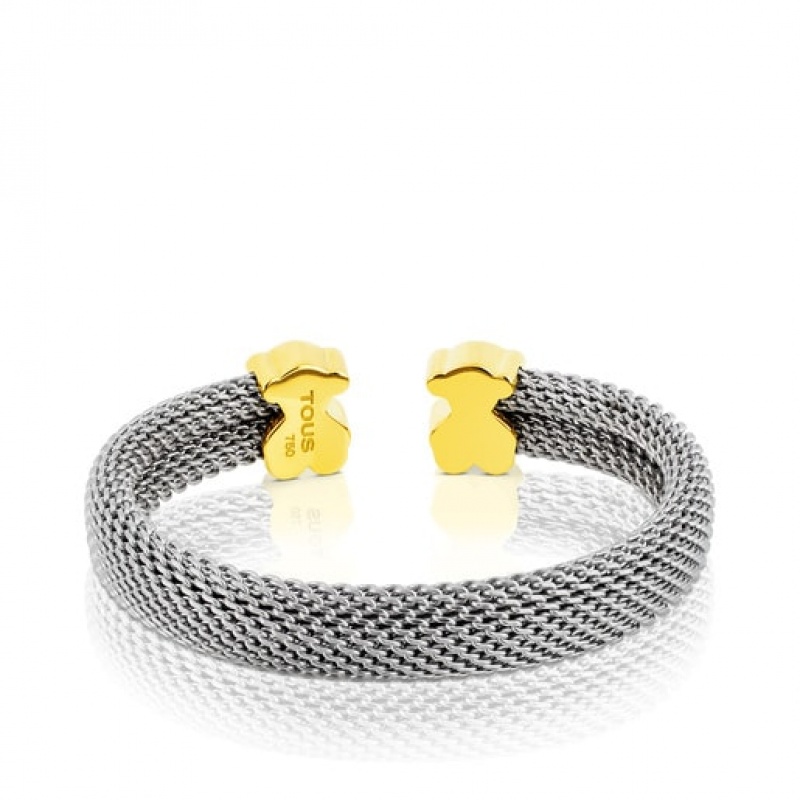 Tous Mesh Armreif Silber Gold | Österreich-ENDZWV317
