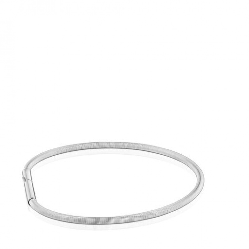 Tous Mesh Tube Steel 17 cm Armband Silber | Österreich-FBPKTN986