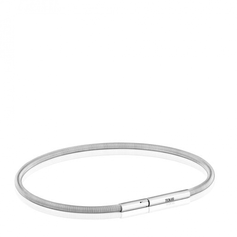 Tous Mesh Tube Steel 17 cm Armband Silber | Österreich-FBPKTN986