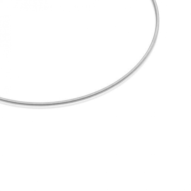 Tous Mesh Tube Steel 2 mm Halskette Silber | Österreich-GUBKWV276