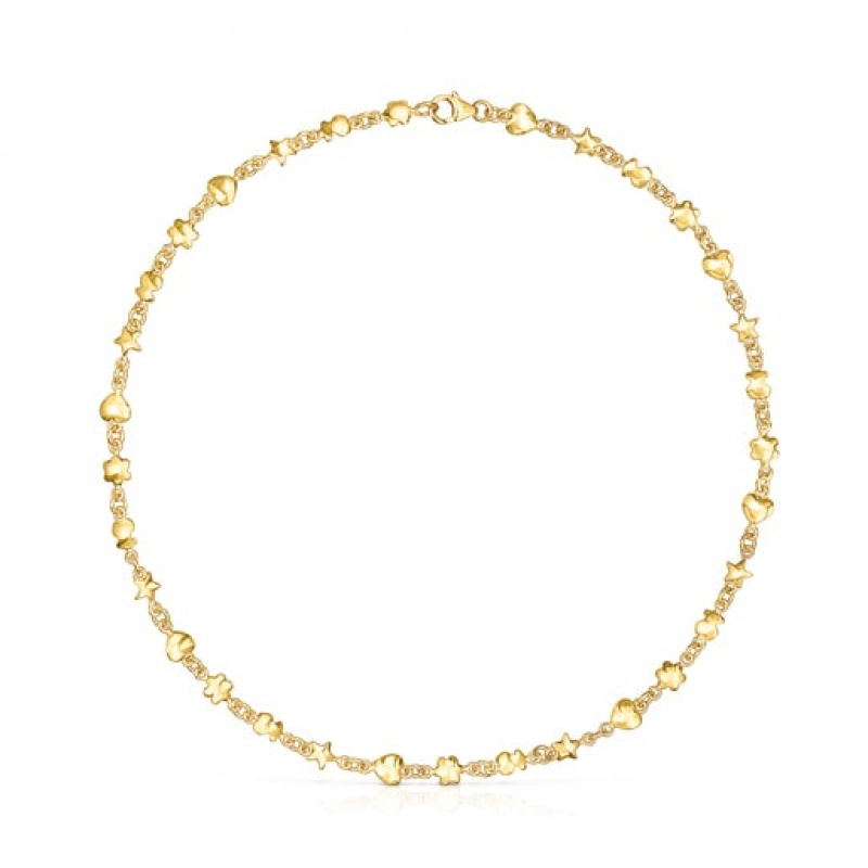Tous Mini Icons Halskette Gold | Österreich-AOZQSY417