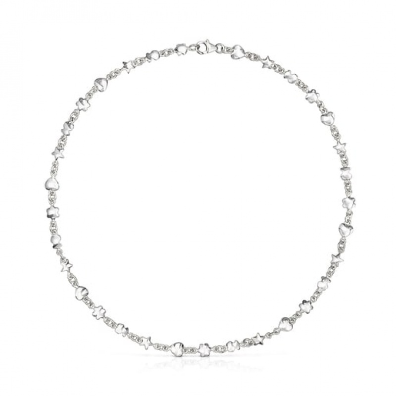 Tous Mini Icons Halskette Silber | Österreich-GHMYDI830