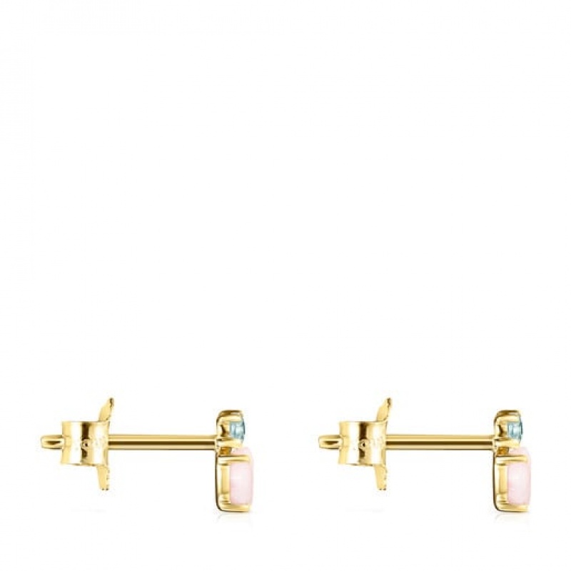 Tous Mini Ivette With Opal Topaz Ohrringe Gold | Österreich-JFXOST043