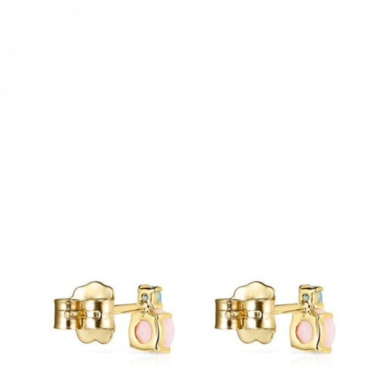 Tous Mini Ivette With Opal Topaz Ohrringe Gold | Österreich-JFXOST043