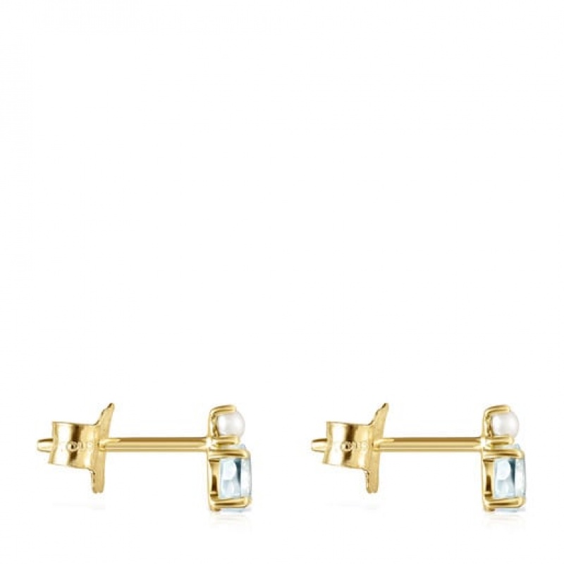 Tous Mini Ivette With Topaz Pearl Ohrringe Gold | Österreich-UVFBAT359