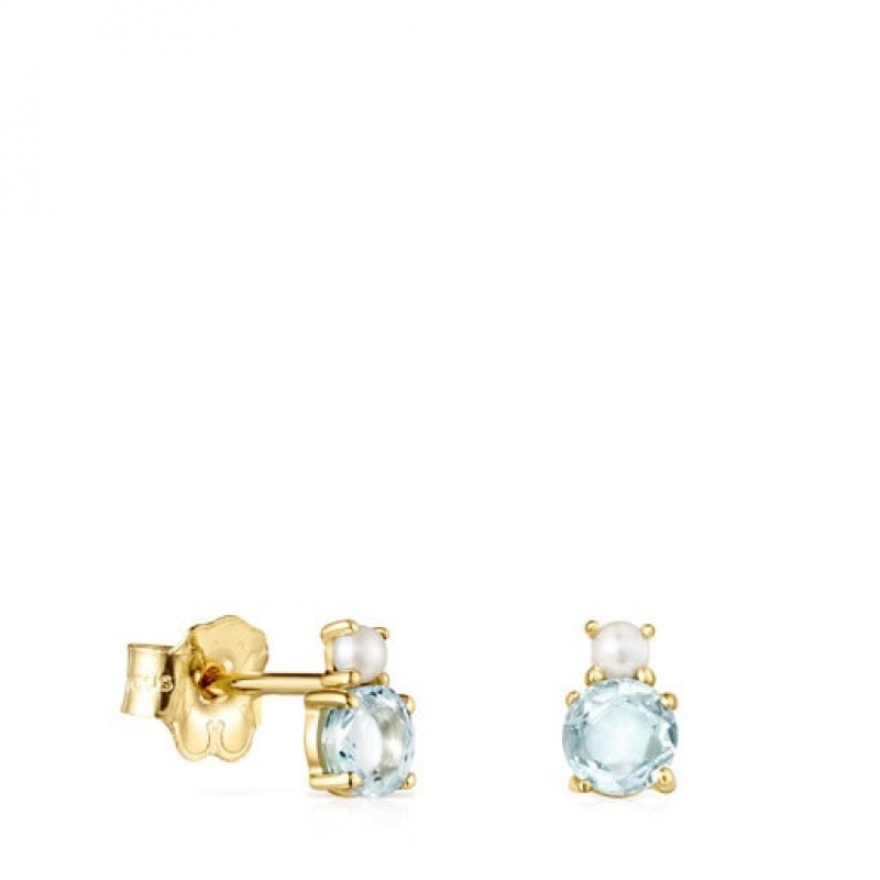 Tous Mini Ivette With Topaz Pearl Ohrringe Gold | Österreich-UVFBAT359