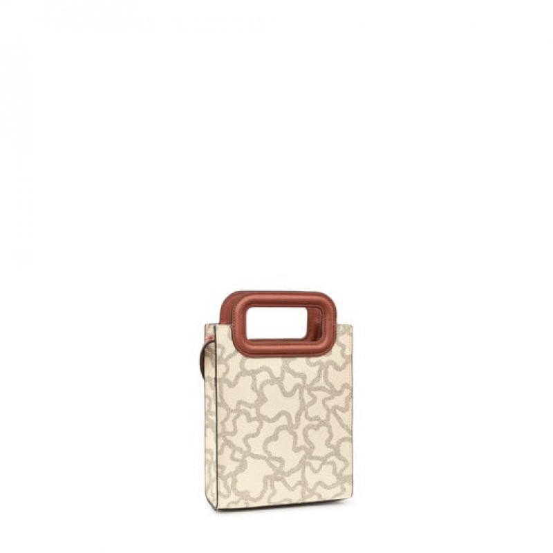 Tous Mini Kaos Icon Pop Handtasche Beige | Österreich-TLAJYE189
