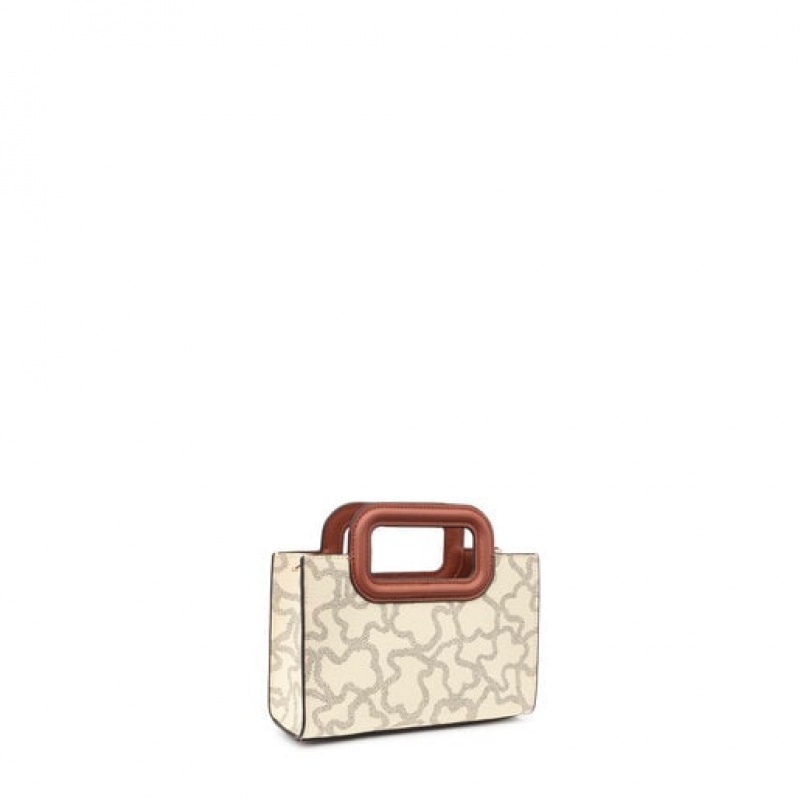 Tous Mini Kaos Icon Umhängetasche Beige | Österreich-QDHVBK671
