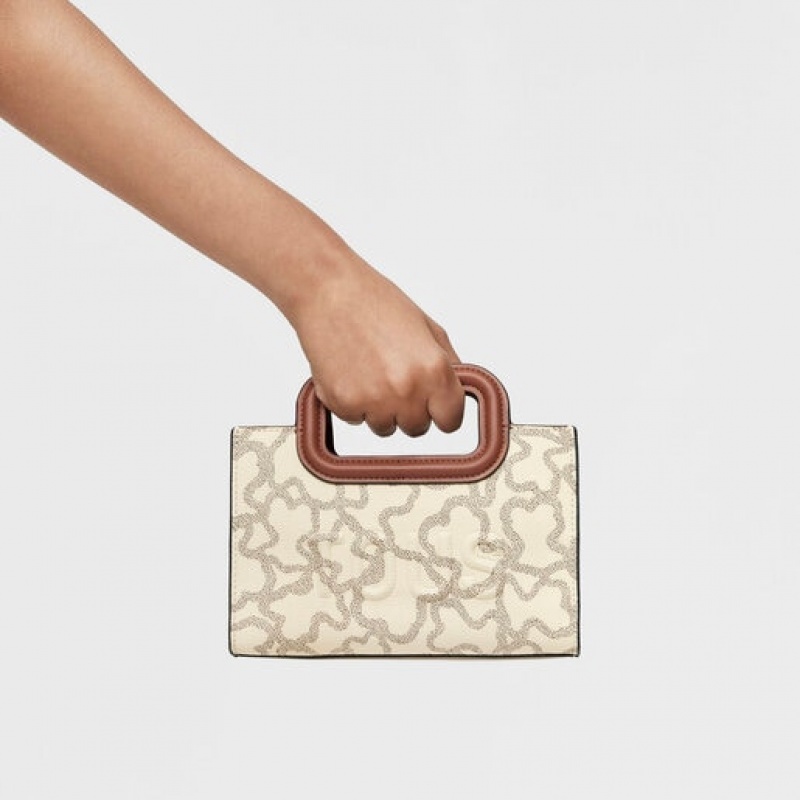 Tous Mini Kaos Icon Umhängetasche Beige | Österreich-QDHVBK671