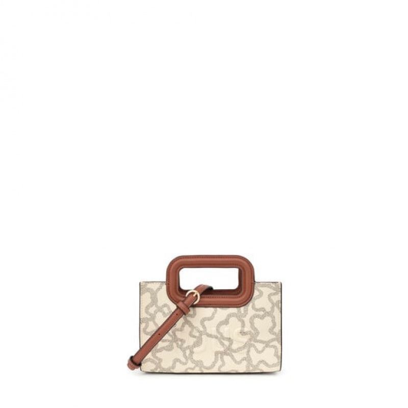 Tous Mini Kaos Icon Umhängetasche Beige | Österreich-QDHVBK671