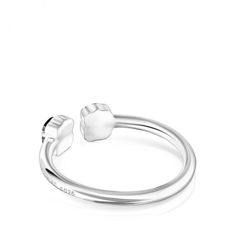 Tous Mini Onix Open With Onyx Ring Silber | Österreich-QUWAKP870