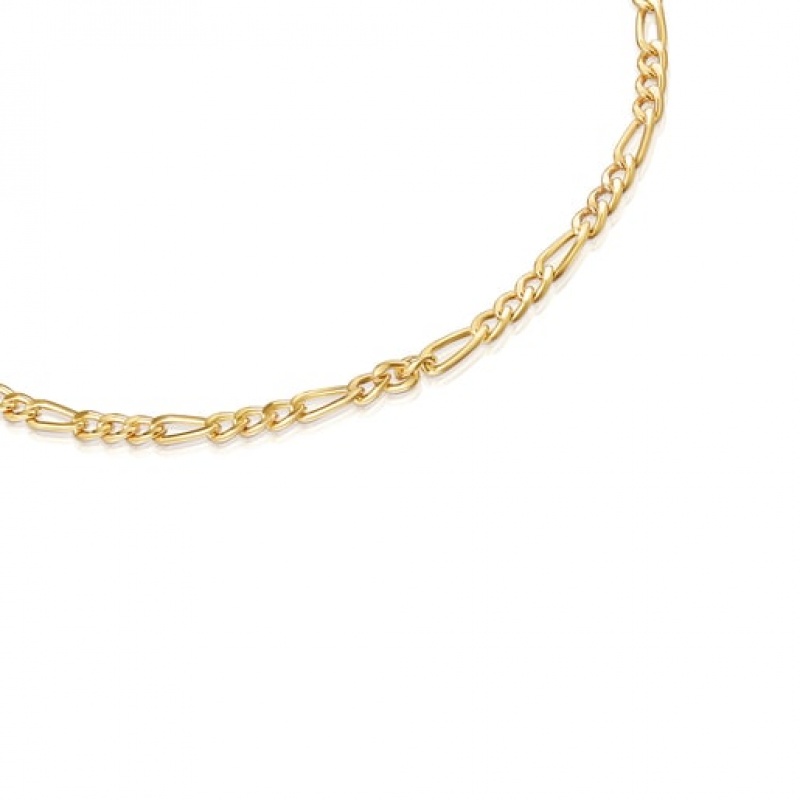 Tous Mix Curbed Choker Kettenriemen Gold | Österreich-KDSYWQ085