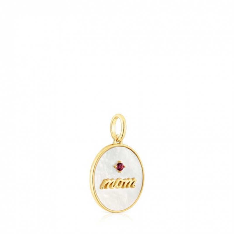 Tous Mom Medallion With Mother-of-pearl Anhänger Gold | Österreich-PFHJYO467