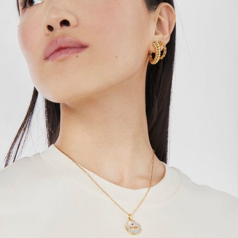 Tous Mom Medallion With Mother-of-pearl Anhänger Gold | Österreich-PFHJYO467
