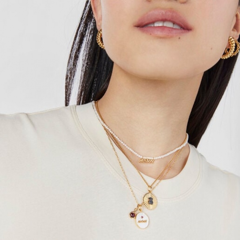 Tous Mom Medallion With Mother-of-pearl Anhänger Gold | Österreich-PFHJYO467