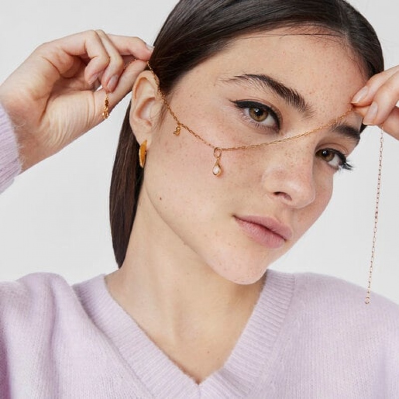 Tous Moonstone Alma Motif Anhänger Gold | Österreich-TBLWDV563