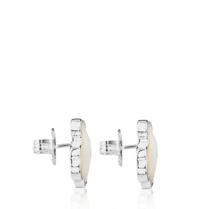 Tous Mother-of-pearl Nacars Ohrringe Silber | Österreich-UBIOSW752