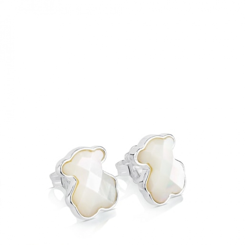Tous Mother-of-pearl Nacars Ohrringe Silber | Österreich-UBIOSW752