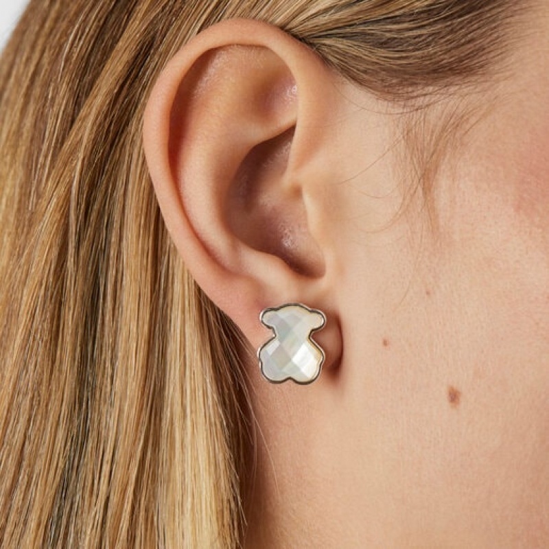 Tous Mother-of-pearl Nacars Ohrringe Silber | Österreich-UBIOSW752