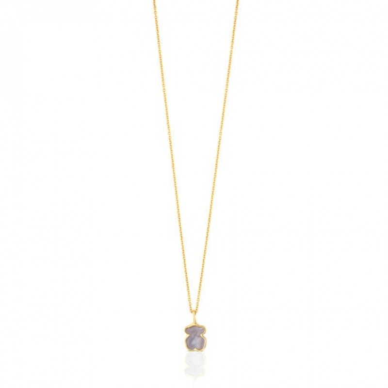 Tous Mother-of-pearl Xxs Bear Halskette Gold | Österreich-CHXJMR954