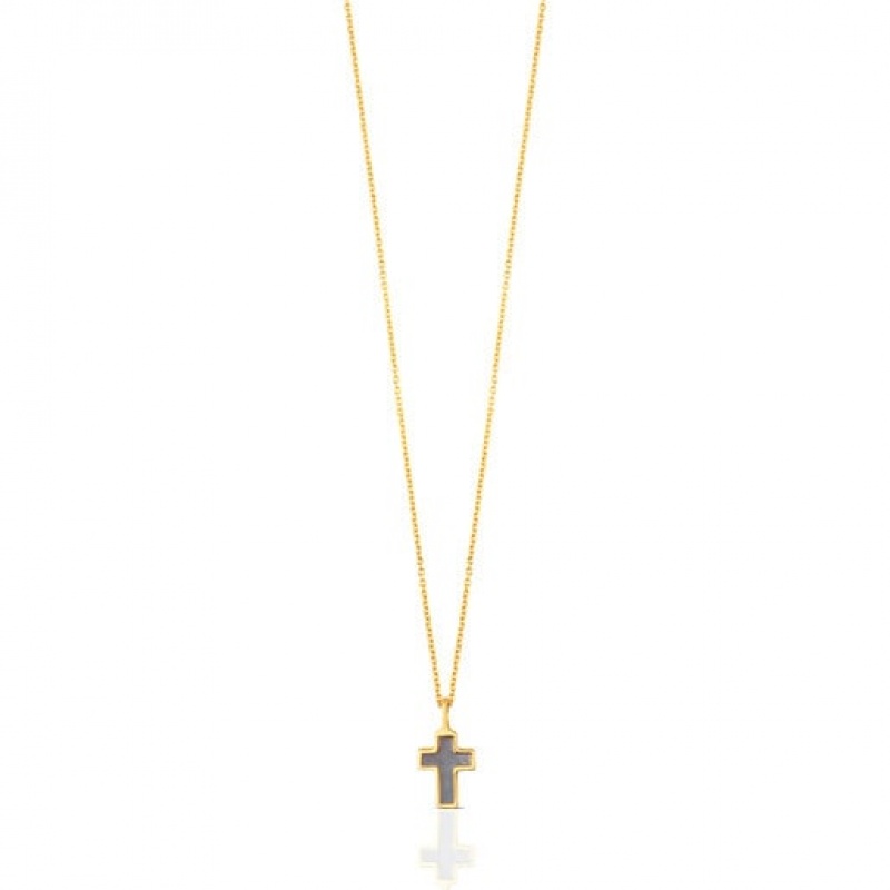 Tous Mother-of-pearl Xxs Cross Halskette Gold | Österreich-AQMGJI379