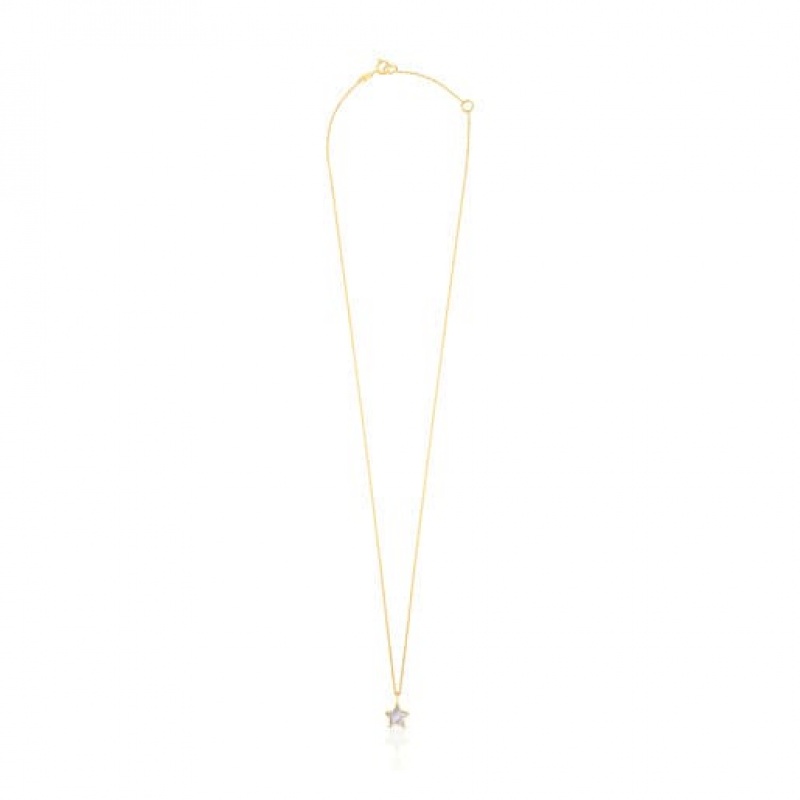 Tous Mother-of-pearl Xxs Star Halskette Gold | Österreich-AJXDUQ924