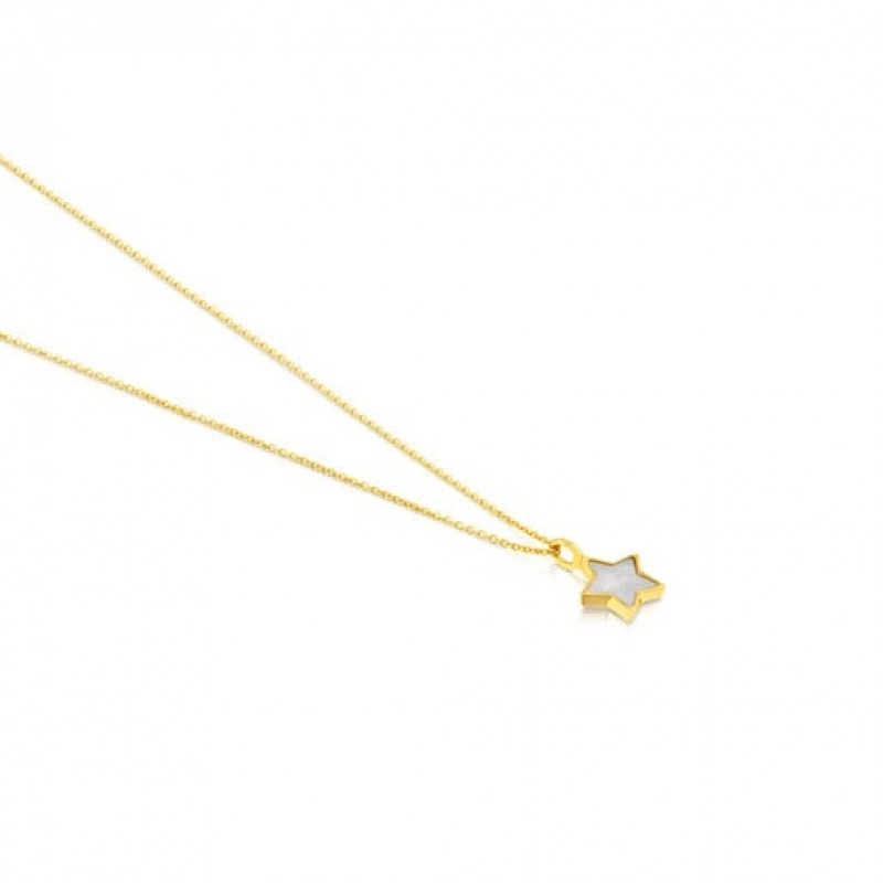 Tous Mother-of-pearl Xxs Star Halskette Gold | Österreich-AJXDUQ924