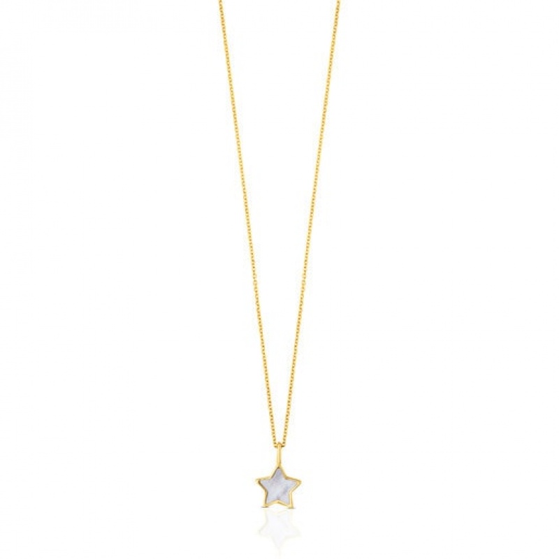 Tous Mother-of-pearl Xxs Star Halskette Gold | Österreich-AJXDUQ924