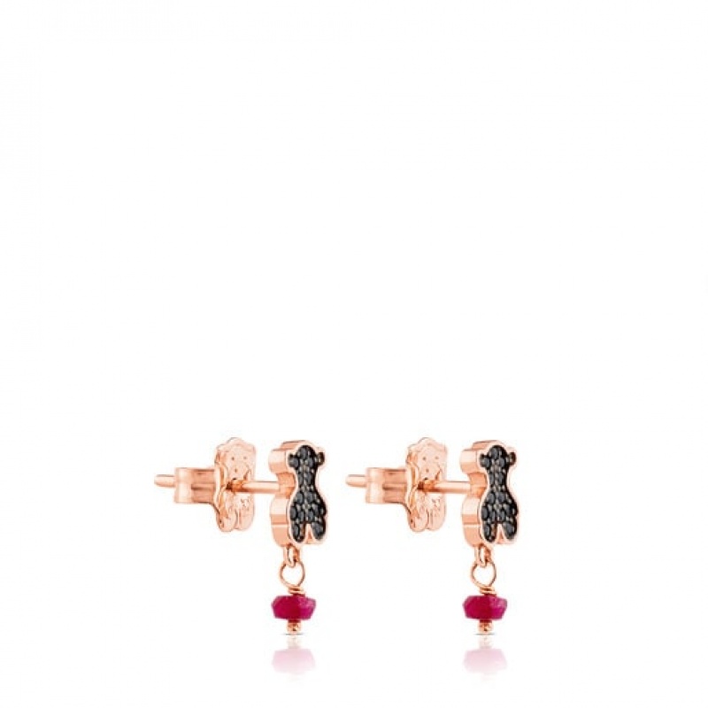 Tous Motif Ohrringe Rosa Gold | Österreich-SAIZXC409