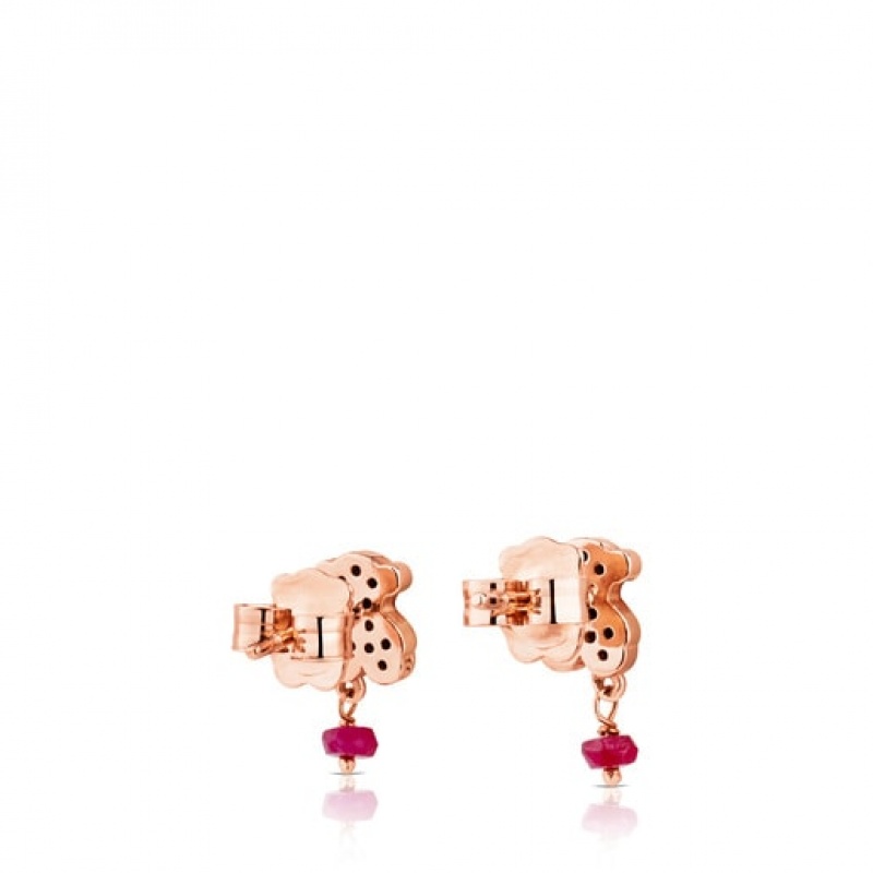 Tous Motif Ohrringe Rosa Gold | Österreich-SAIZXC409