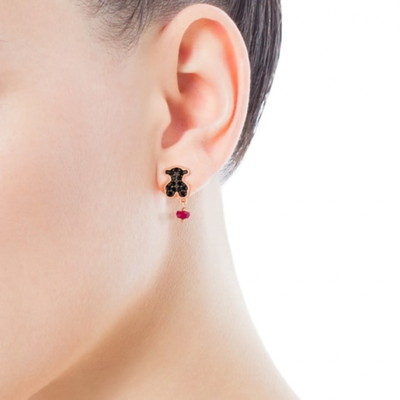 Tous Motif Ohrringe Rosa Gold | Österreich-SAIZXC409