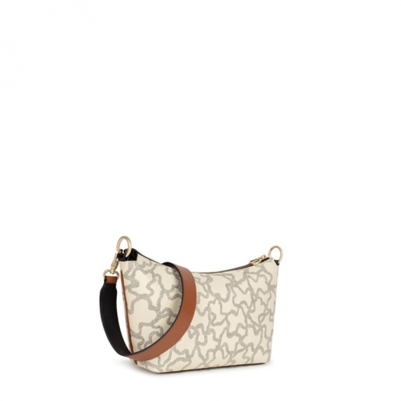 Tous Multi Kaos Icon Schultertasche Weiß Schwarz | Österreich-LATDYR489