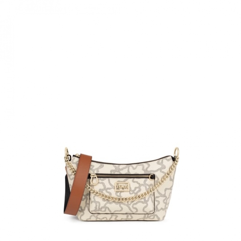 Tous Multi Kaos Icon Schultertasche Weiß Schwarz | Österreich-LATDYR489