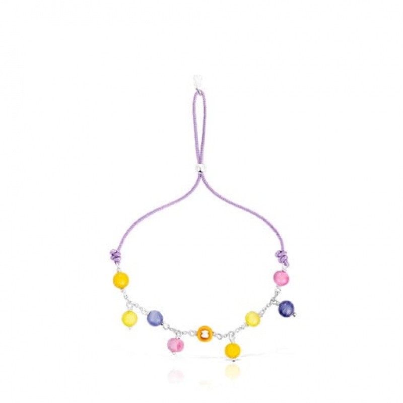 Tous Murano Glass LilacNylon Icon Glass Armband Mehrfarbig | Österreich-WRLJMX439