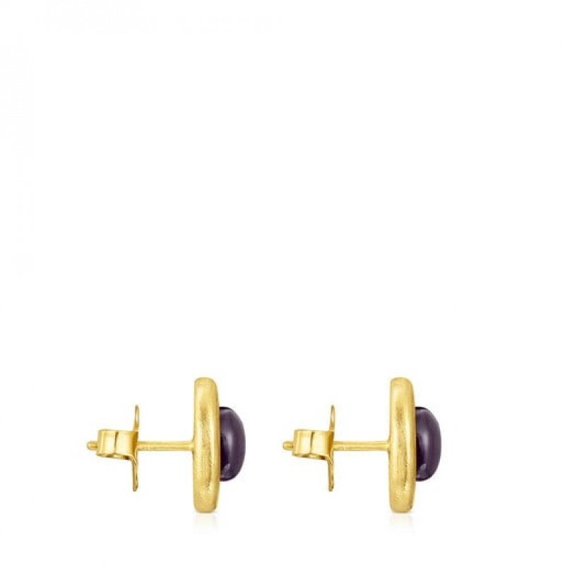 Tous Nattfall With Amethyst Ohrringe Gold | Österreich-QJWEXZ084