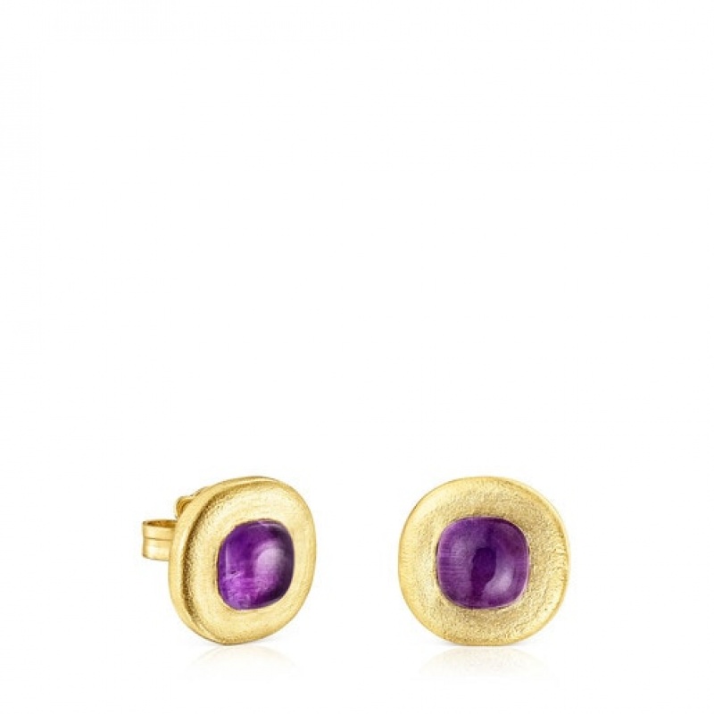 Tous Nattfall With Amethyst Ohrringe Gold | Österreich-QJWEXZ084